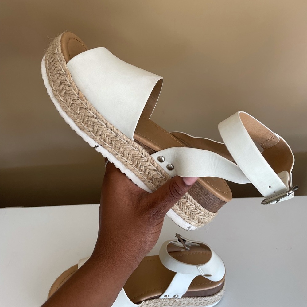 White Platform Sandals